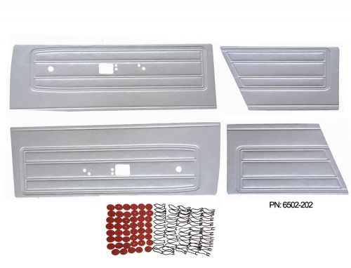 Pg classic 6502ht-202 mopar 1968 barracuda front &amp; rear door panels(pearl white