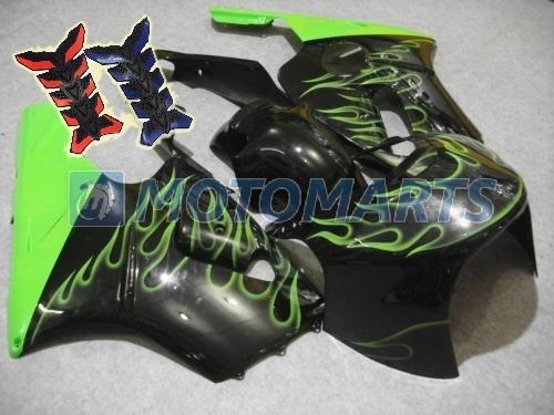 Free tank pad x2! aftermarket fairing kit for kawasaki ninja zx12r 2000 2001 ead