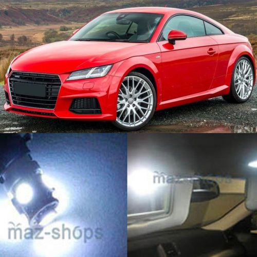 8pcs premium xenon white led lights interior package for 2008-2015 audi tt