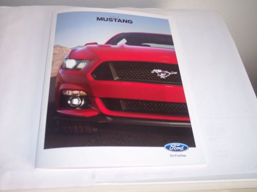 2015 ford mustang  dealer sales brochure  v6  ecoboost  gt   red cover