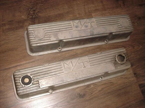 Vintage chevrolet chevy  327 350 m/t mickey thompson aluminum valve covers