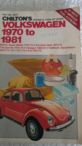 Chilton&#039;s repair and tune up guide, volkswagen 1970 to 1981: beetle, super