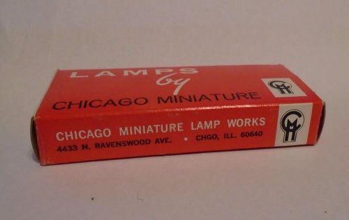 Chicago miniature lamps box with 9 number 42  unused bulbs usa