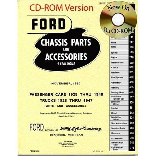 1928 - 1948  ford car &amp; truck master parts list cd