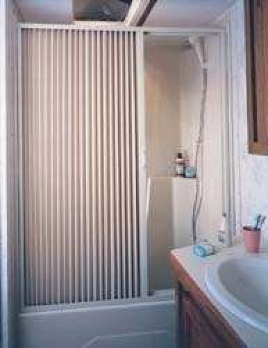 Irvine (4857sw) white 48&#034; x 57&#034; shower door