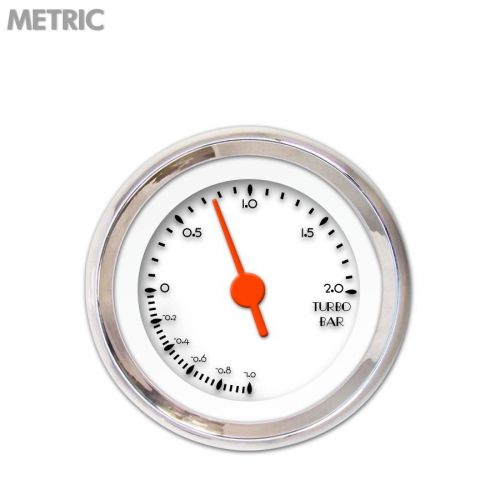 Aurora instruments gar214zmxmabah turbo gauge metric deco xt white