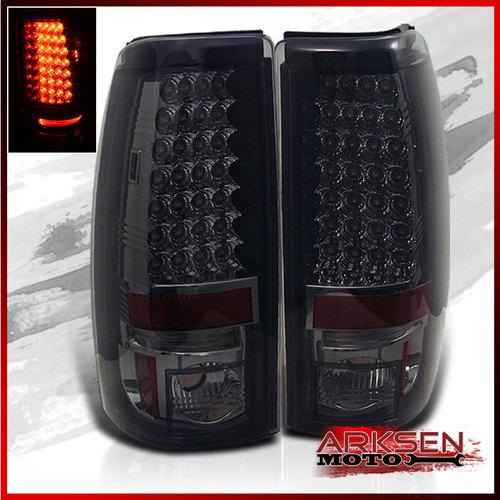 Smoked 99-02 silverado 99-03 sierra philips-led perform tail lights lamps set