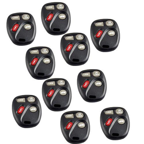 10pcs new remote key case fit for oldsmobile century pontiac buick w/pad 4bts