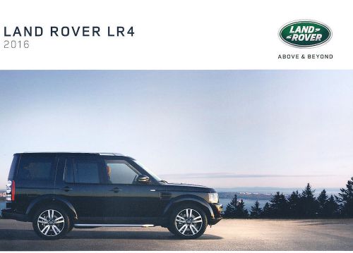 2016 land rover lr4 66-page original car sales brochure catalog