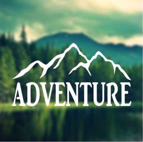 Decal - adventure - adventure decal, hiking decal, nature decal, outdoors decal