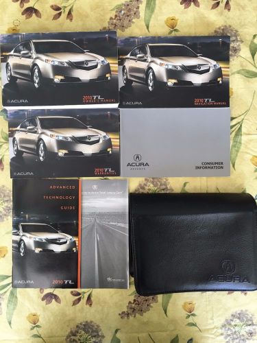 2010 acura tl factory owner&#039;s manual set &amp; case *oem*