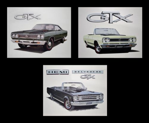 Gtx belvedere satellite 1967 1968 1969 1970 273 318 plymouth: posters art prints