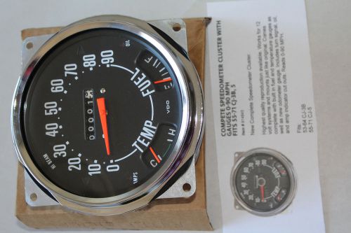 Jeep: complete speedometer cluster with gauges 0-90 mph