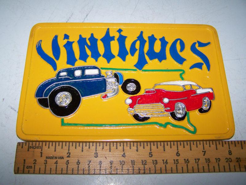 Vintiques  car club plaque