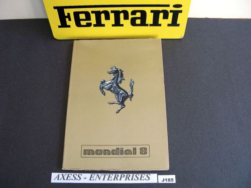 1980 - 1981 ferrari mondial 8 owners manual drivers book cat. 191/80 row # j185