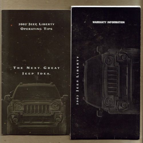 2002 jeep liberty operator tips manual &amp; warranty information