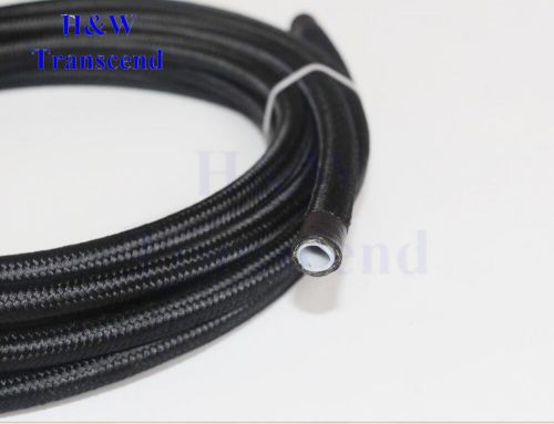 Ptfe e85 an6 6an nylon steel braided stainless teflon ethanol oil line fuel hose