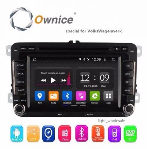 Android4.4 2 din car stereo gps nav dvd player 7&#034; bluetooth radio 3g wifi for vw