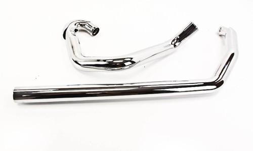 96 tour glide ultra classic bassani bagger true dual chrome headpipes 11315a