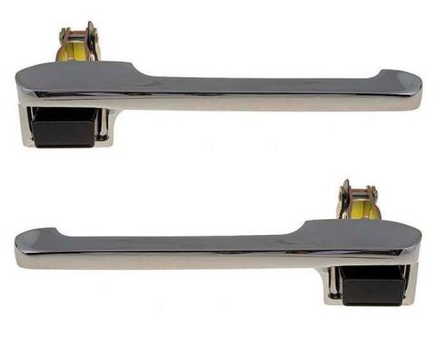 New pair 1980-1996 ford pickup truck set of outside front chrome door handles