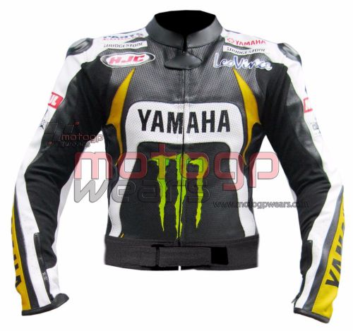 Yamaha monster motorbike racing leather jacket all size available