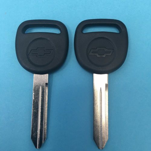 2 new oem chevy gm bowtie logo uncut key blank 15026223 598007