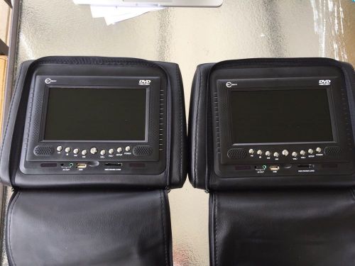 Plexon® 7&#034; lcd monitor car headrest,game system 2/headest (black) plxhd730bg