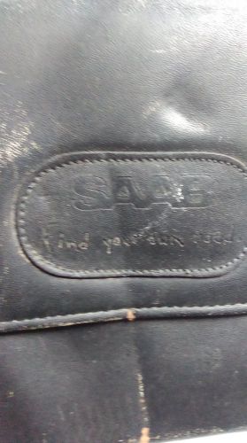 Leather saab vehicle documents pouch (for owner&#039;s manual, etc.)