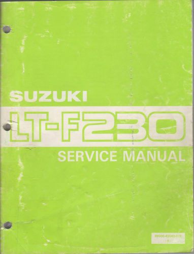 1986 suzuki atv 4 wheeler lt-f230  p/n 99500-42040-01e service manual (467)