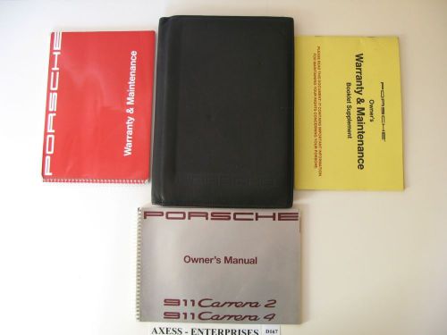 1991 porsche 964 911 carrera 2 4 c2 c4 targa convertible owners manuals set d167