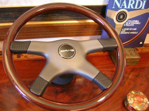 Mercedes w126 amg steering wheel wood nardi 560 se 560 sel 1980 -  92  nos new