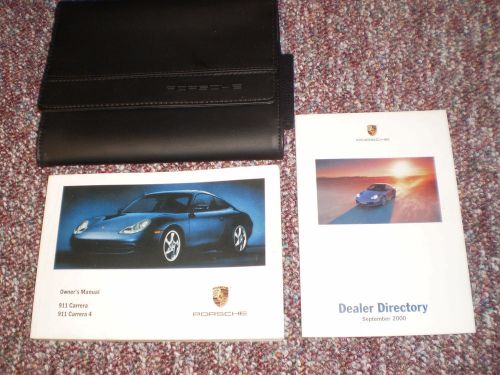 2001 porsche 911 carrera + 4 car owners manual books guide case all models