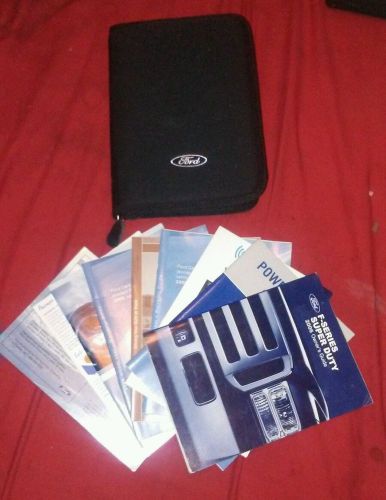 Lot of 6 ford f-150 &amp; f-250 super duty complete owners manual sets with case ++