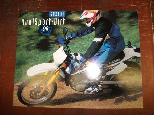 Original nos 1996 suzuki motorcycle sales brochure dual sport/dirt full line up