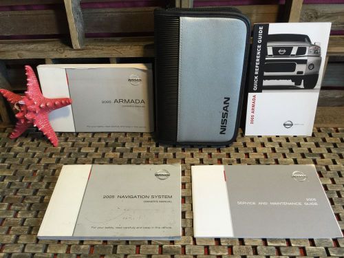 2005 nissan armada owners manual + navigation book ((buy oem))