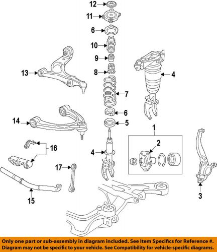 Porsche oem 10-14 panamera front suspension-strut bumper 97034330104