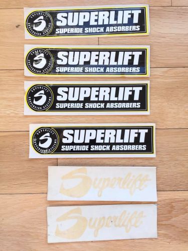 Superlift superide shock absorbers racing stickers decal lot of 6