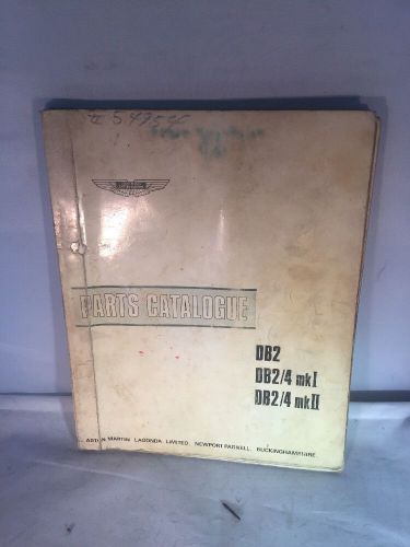 Aston martin d b2 and 2/4 parts book