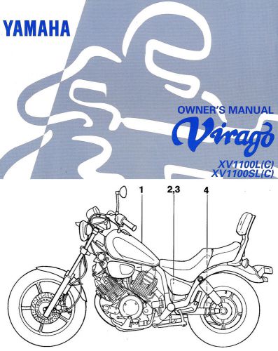 1999 yamaha xv1100 virago 1100 motorcycle owners manual-xv 1100-xv1100l-xv1100sl