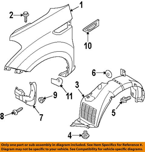 Kia oem 663112k300 fender