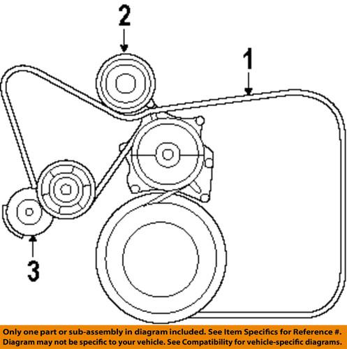 Dodge oem 5086500aa belt tensioner assembly-tensioner