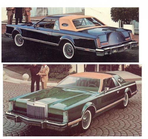 1977 lincoln &amp; continental mk v huge 24 page brochure