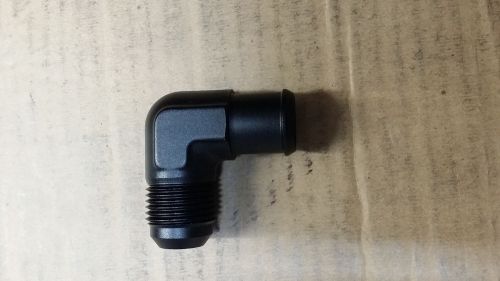 -12 an to 3/4&#034; 0.75&#034; 90* barb valve cover fitting adapater