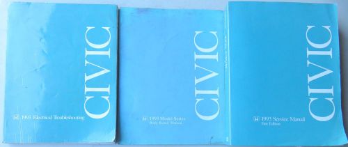 1993 honda civic service manual repair shop workshop electrical etm body oem set