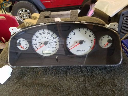 Oem 00 nissan pathfinder 4x2 se white face instrument cluster speedometer gauges