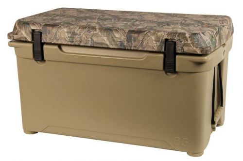 Engel deep blue cooler tan w/camo lid - 65 quart