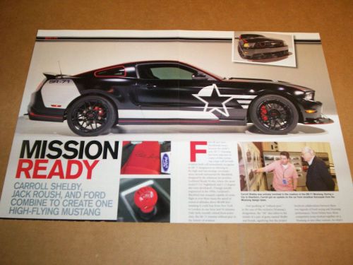 2010 ford shelby roush sr-71 mustang supercharged magazine article