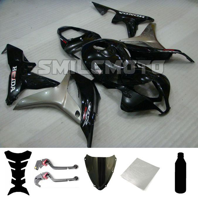 Bundle injection fairing windscreen levers for honda 2007 2008 cbr 600 rr f5 par