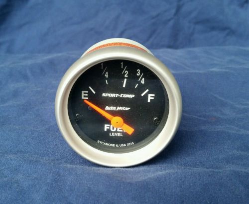 Autometer 2 1/16&#034; sport comp fuel gauge 3315 mopar ford
