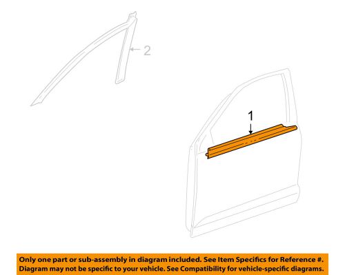 Toyota oem 03-08 matrix-door moulding-belt molding right 7571001031